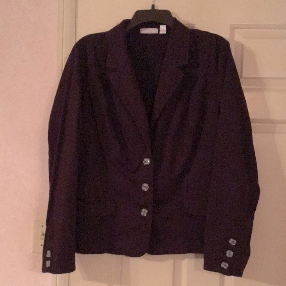 EUC Eggplant blazer
